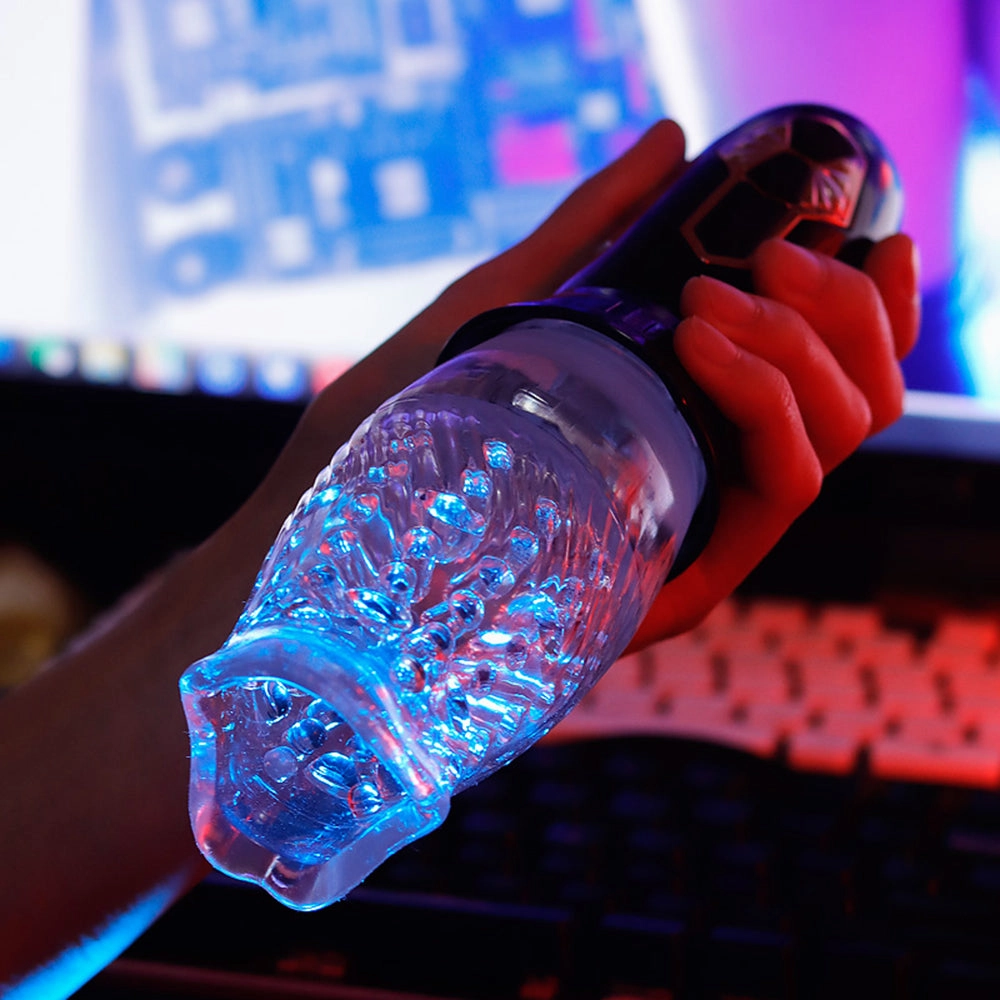 360° Automatic Rotating Transparent Blowjob Masturbator Cup