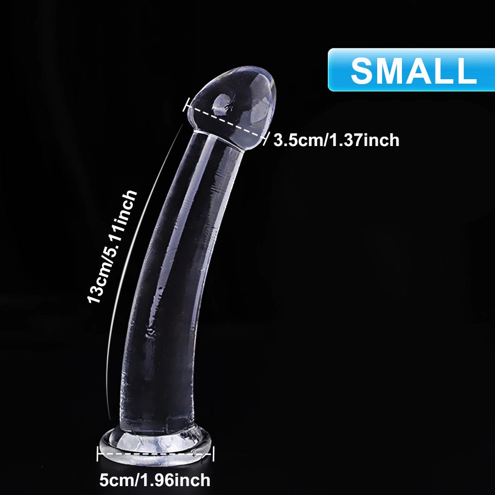 3 Size Realistic Jelly Dildo Female With Strong Suction Cup Soft Skin Friendly Silicone Artificial Penis