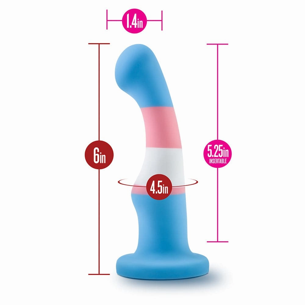 5.25 P2 Pride True Blue Dildo