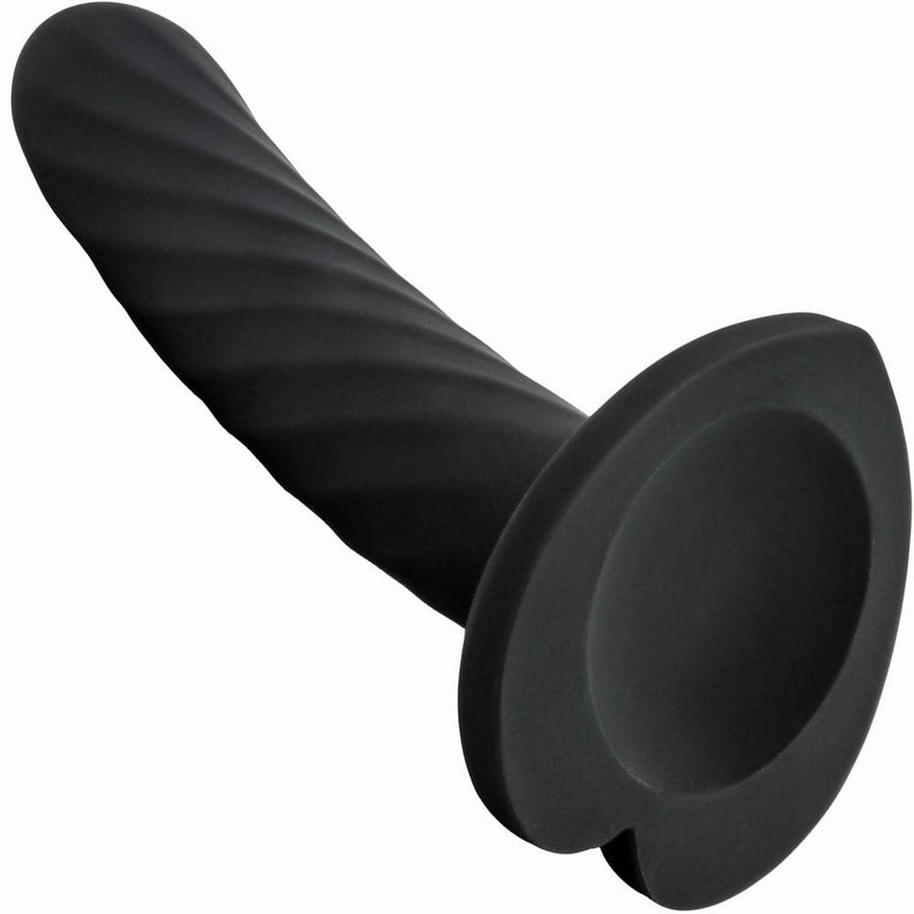 5.5 Temptasia Twist Medium Dildo - Black