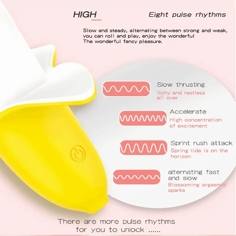 8-Speed Adjustable Banana Vibrating Wand for Women, Quusvik