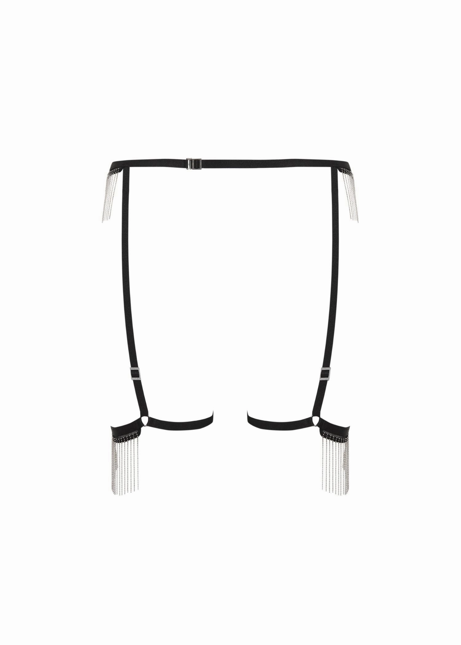 Antoinette Thigh Harness (Black/Silver)