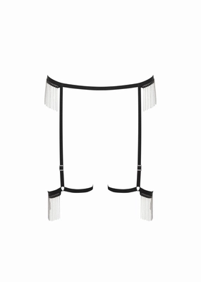 Antoinette Thigh Harness (Black/Silver)