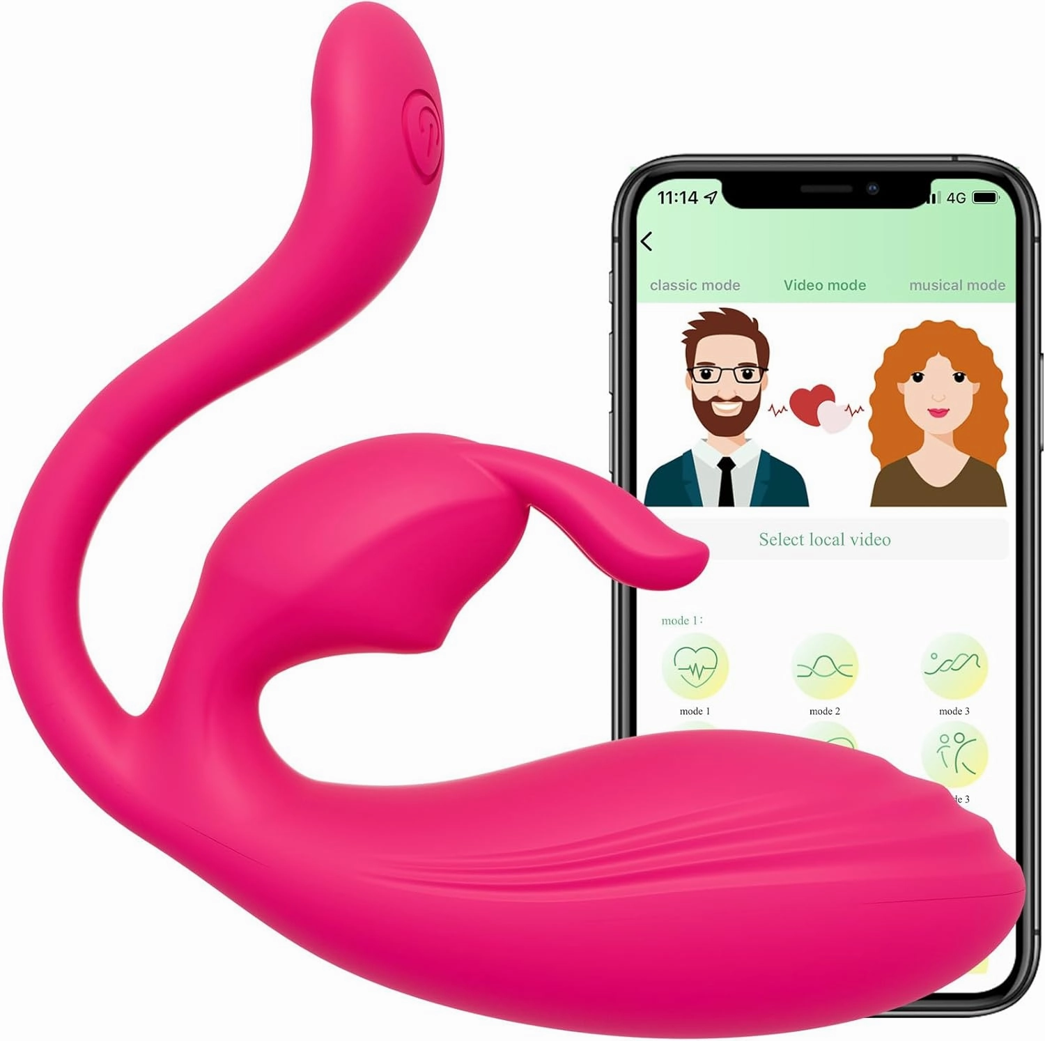 App Clitoral Vibrator with Dual motors
