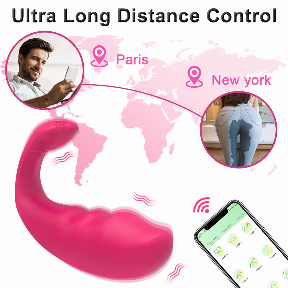APP Remote Control Whale Double Vibrating Egg Small Size Strong Shock 9 Kinds of Vibration Modes