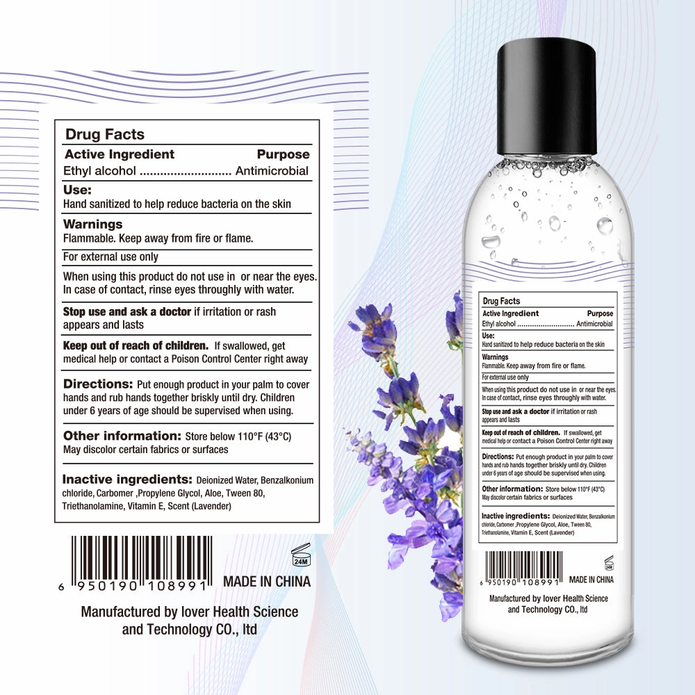 Basic Solutions Hand Sanitizer With Moisturizer 4 fl.oz. lavender scent with Vitamin E