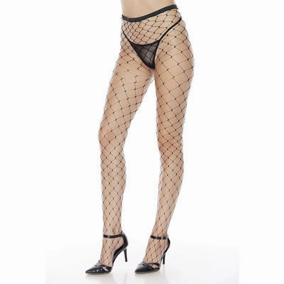 Black Fence Net Pantyhose