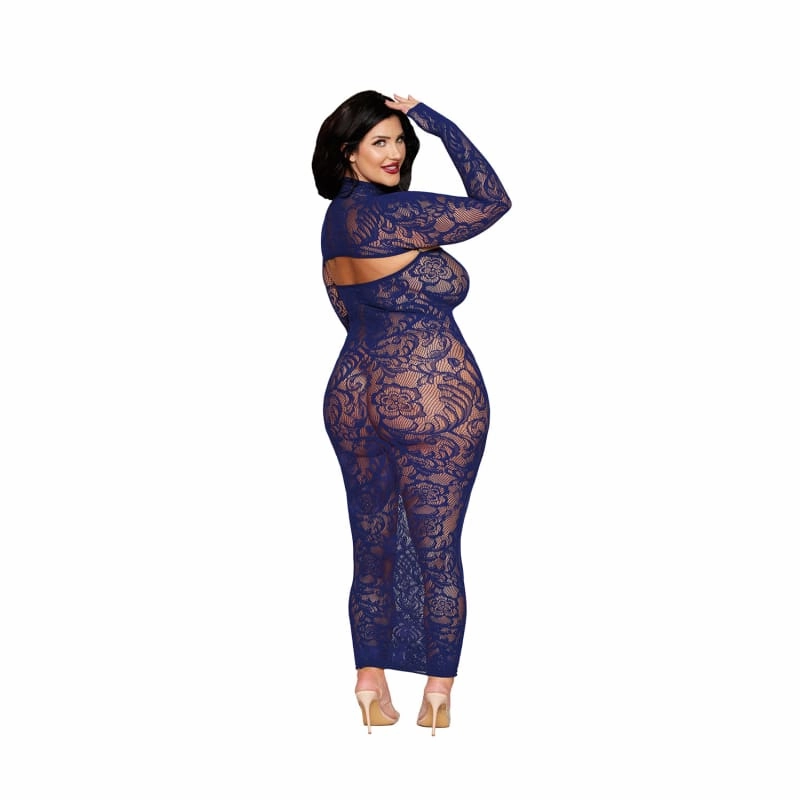 Bodystocking Gown and Shrug Dmnd - Queen - Eclipse