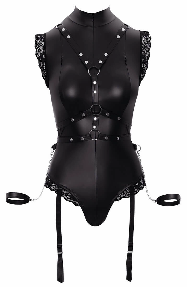Bodysuit with harness & restraints - Wild Thoughts