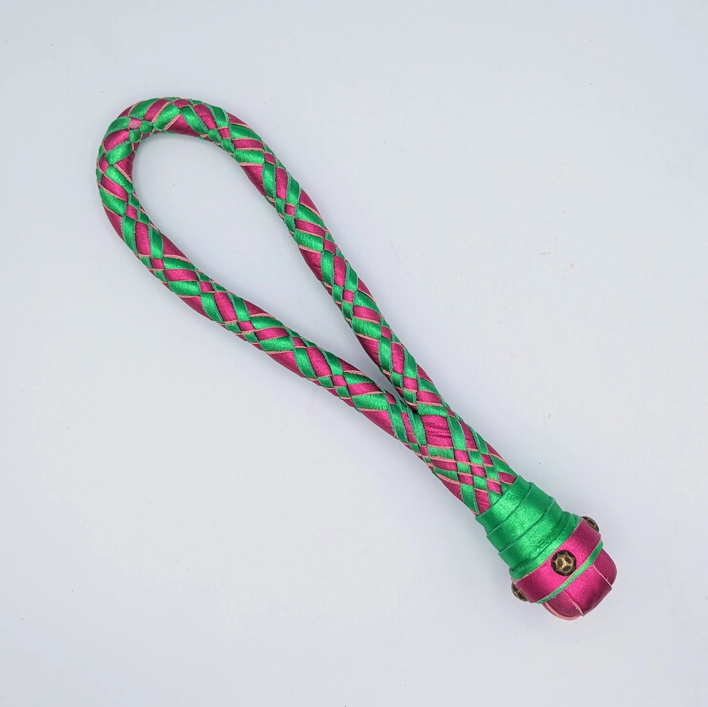 Braided Loop Cable Slapper  - Braided Leather paddle
