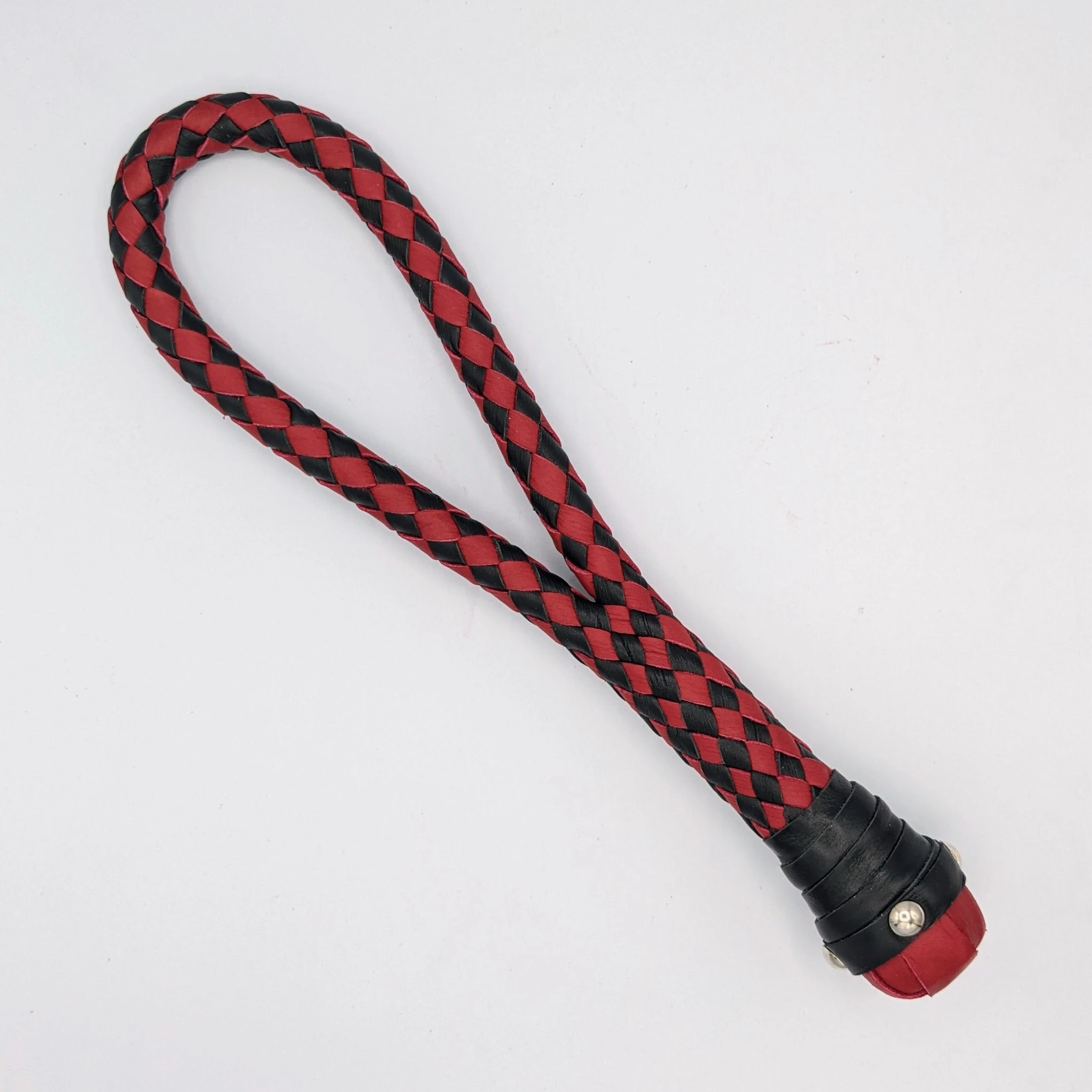 Braided Loop Cable Slapper  - Braided Leather paddle
