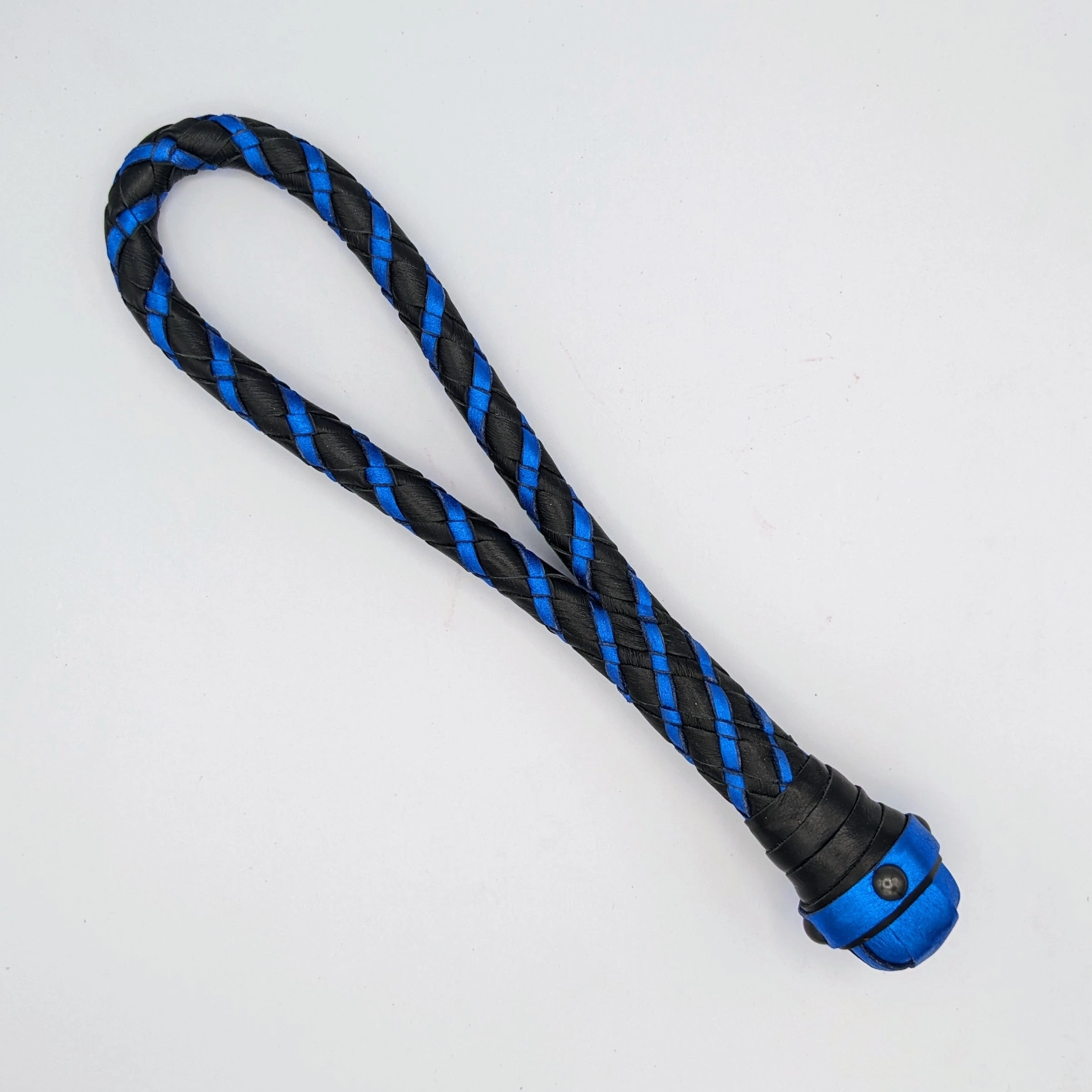 Braided Loop Cable Slapper  - Braided Leather paddle