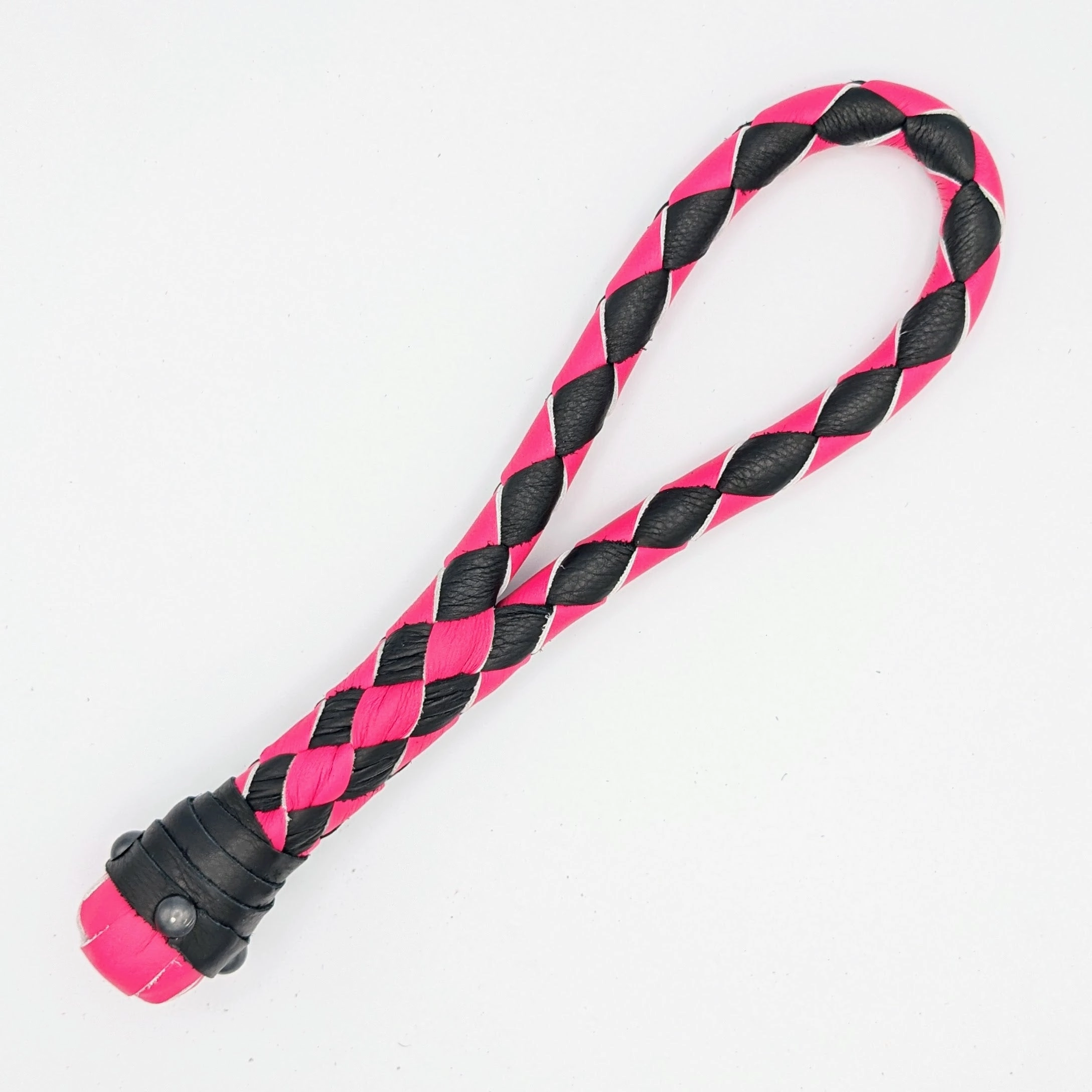 Braided Loop Cable Slapper  - Braided Leather paddle
