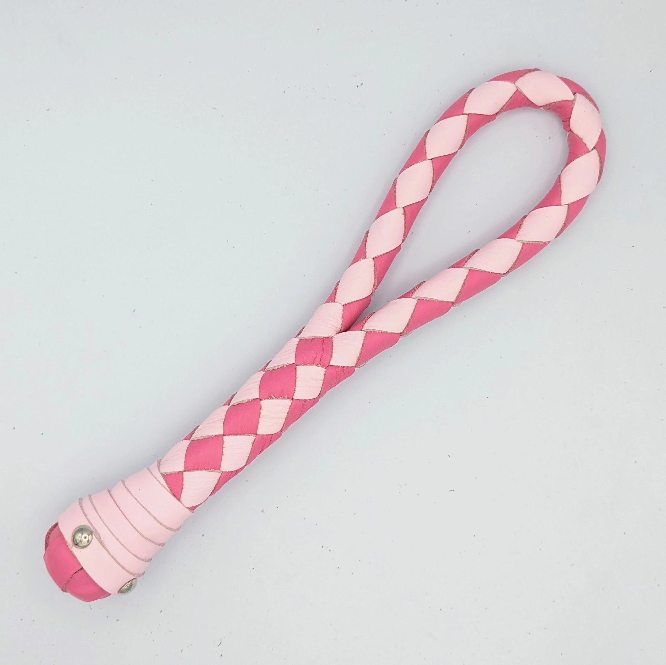 Braided Loop Cable Slapper  - Braided Leather paddle