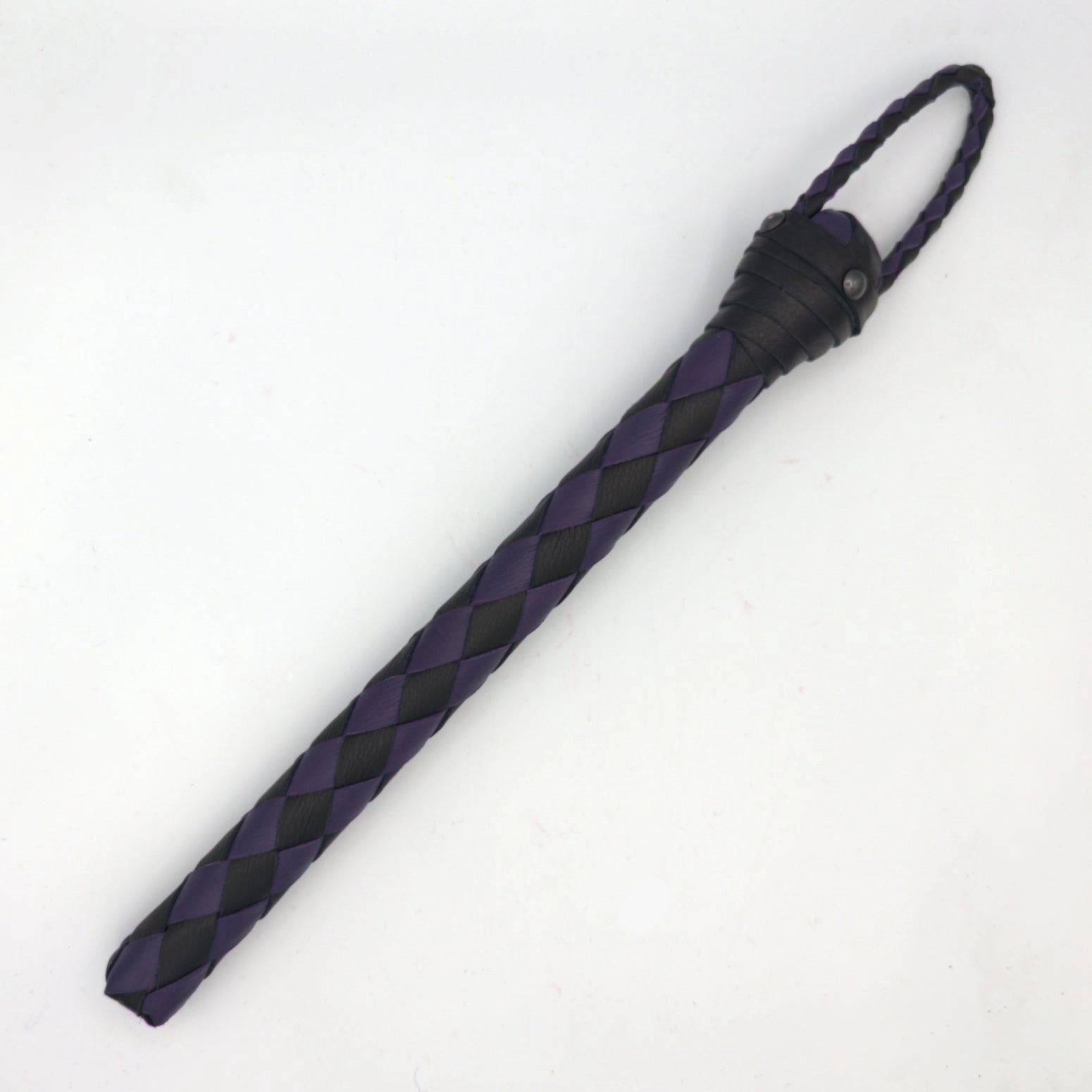 BraidJack! - Braided Leather Thumper - Braided Leather Paddle