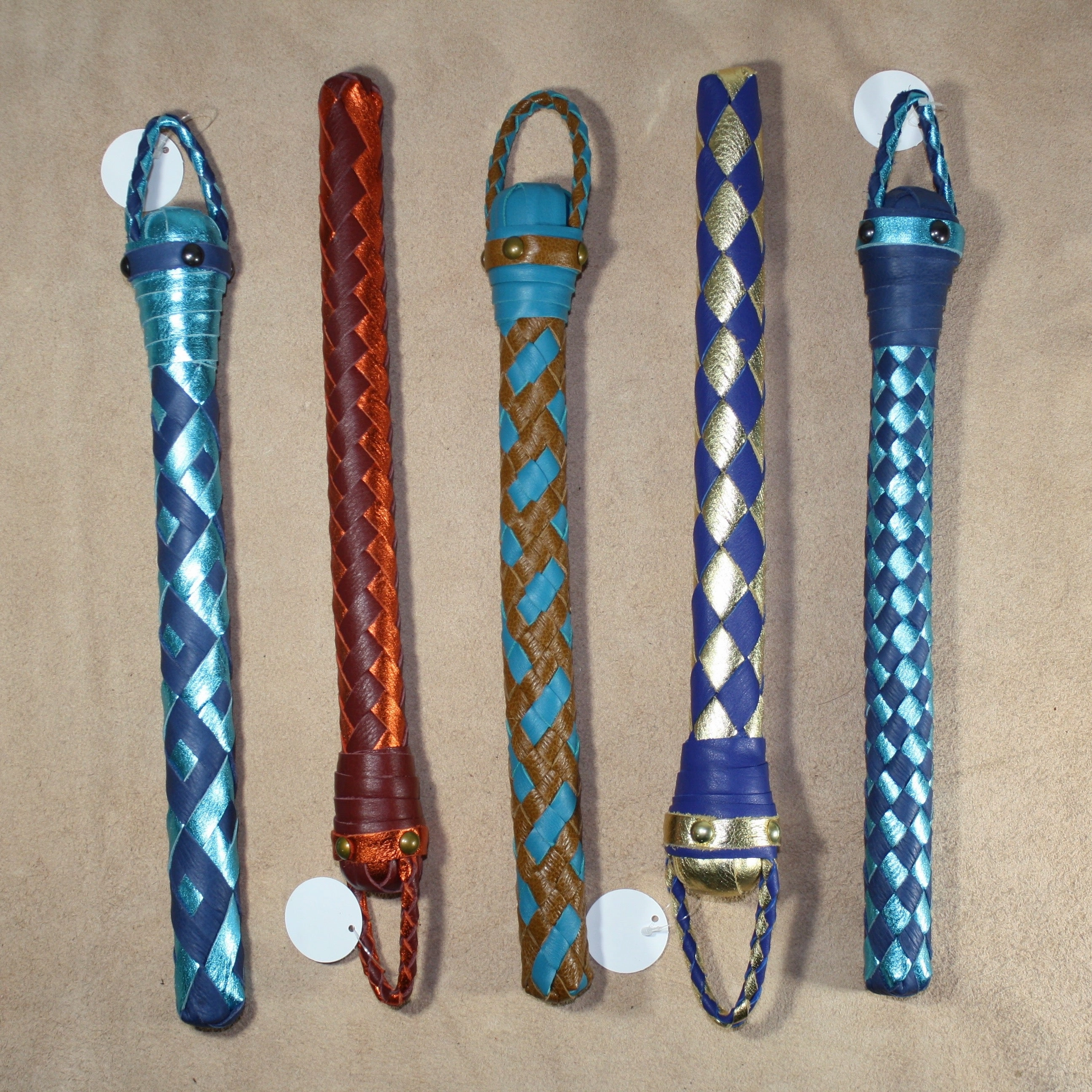 BraidJack! - Braided Leather Thumper - Braided Leather Paddle
