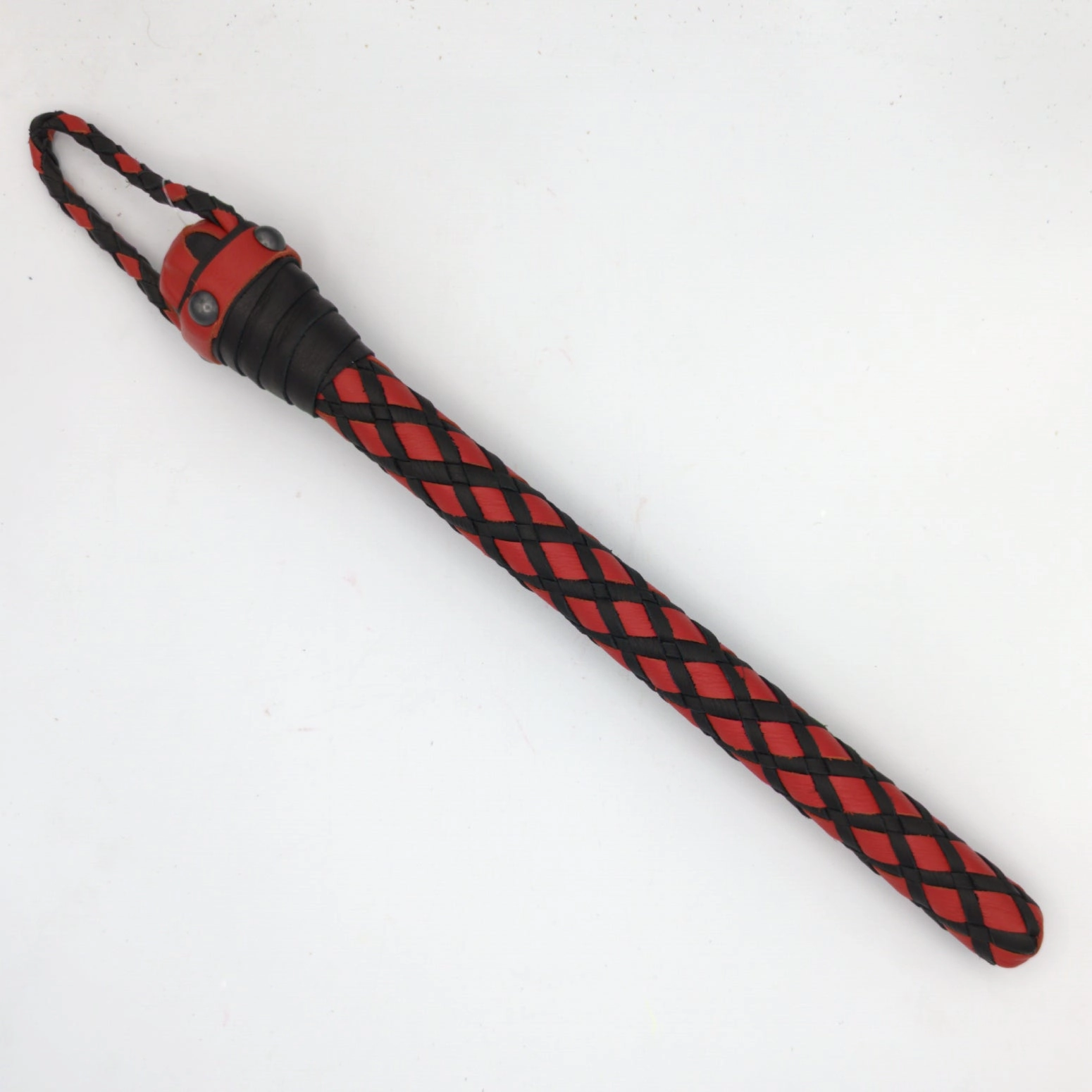 BraidJack! - Braided Leather Thumper - Braided Leather Paddle