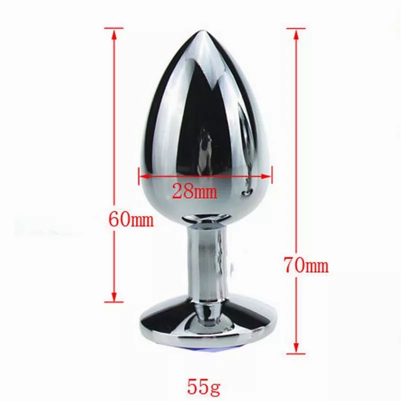 Butt Plug with Jewels 3 Sizes and Many colors