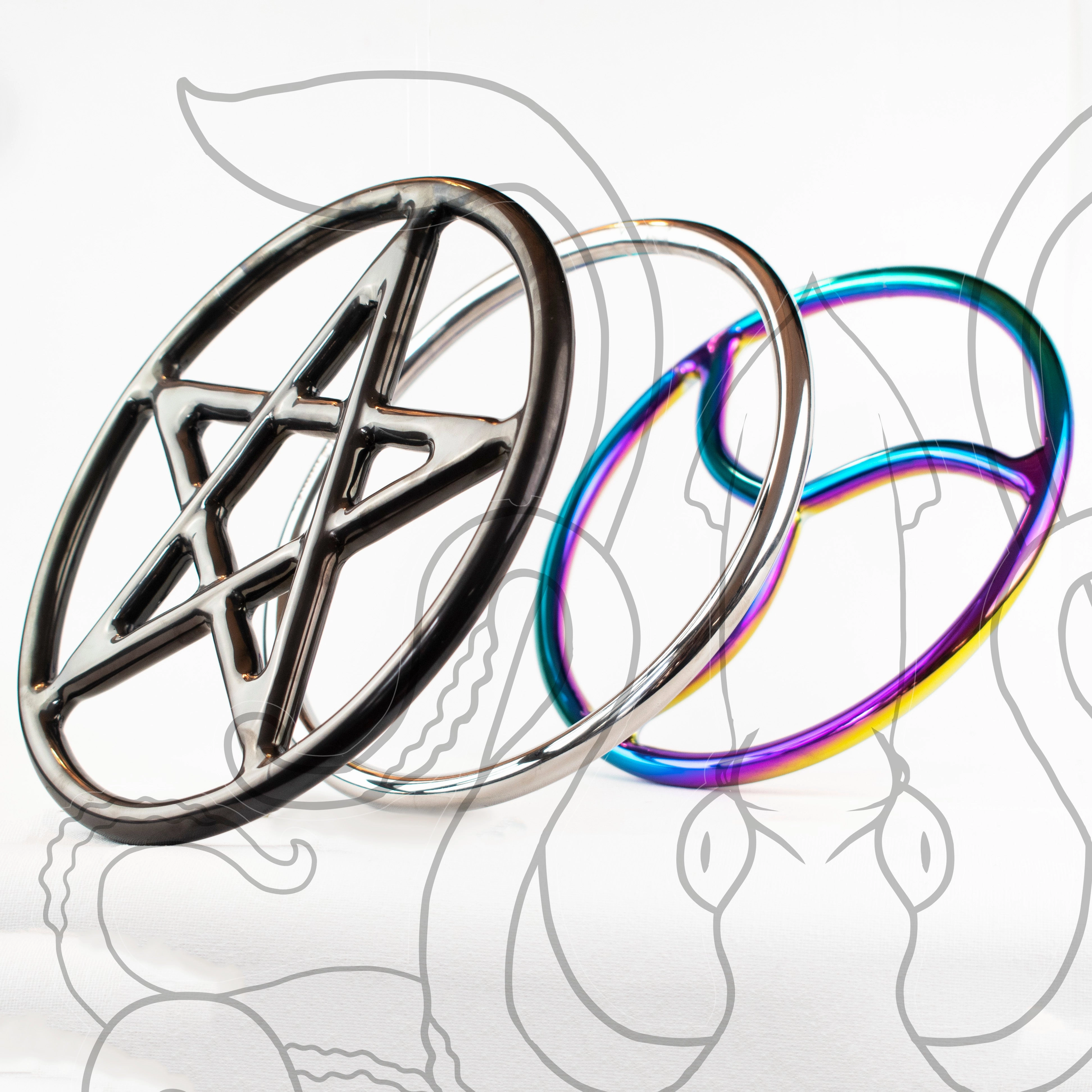 Clearance Sale: Seconds Stainless Steel Suspension Ring – 6 and 9