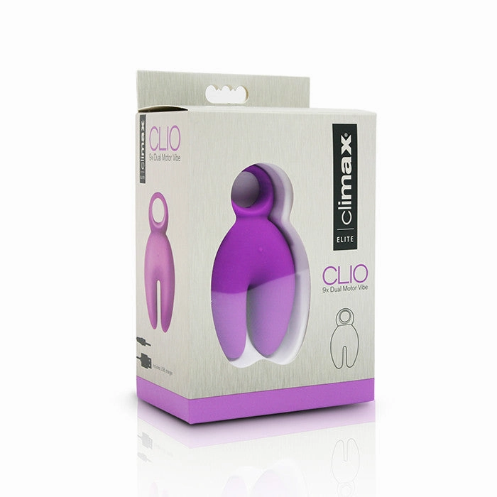Climax® Elite, CLIO, Rechargeable 9x Dual Motor Vibe, Purple