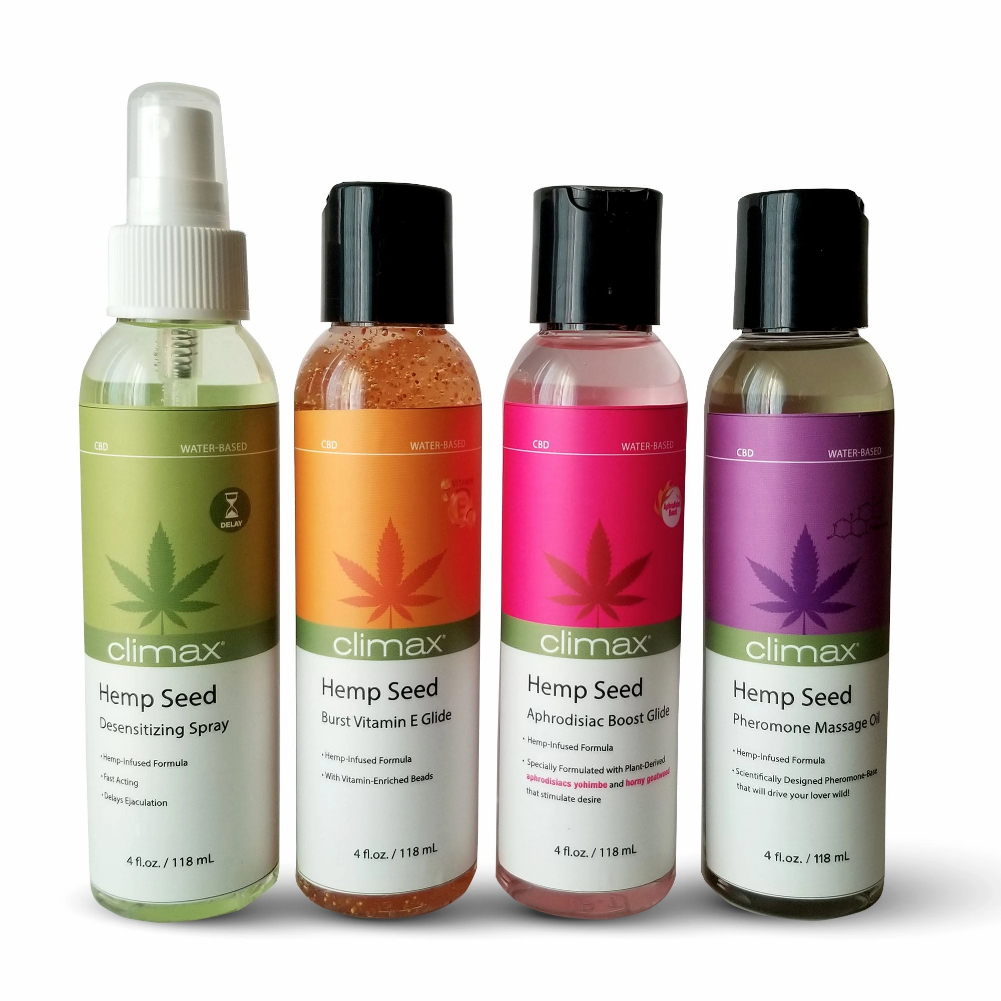 Climax® Hemp Pheromone body oil and lubricant