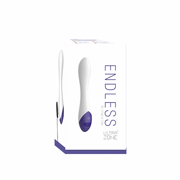 CLOSEOUT-UltraZone Endless 6X Silicone Vibe, White