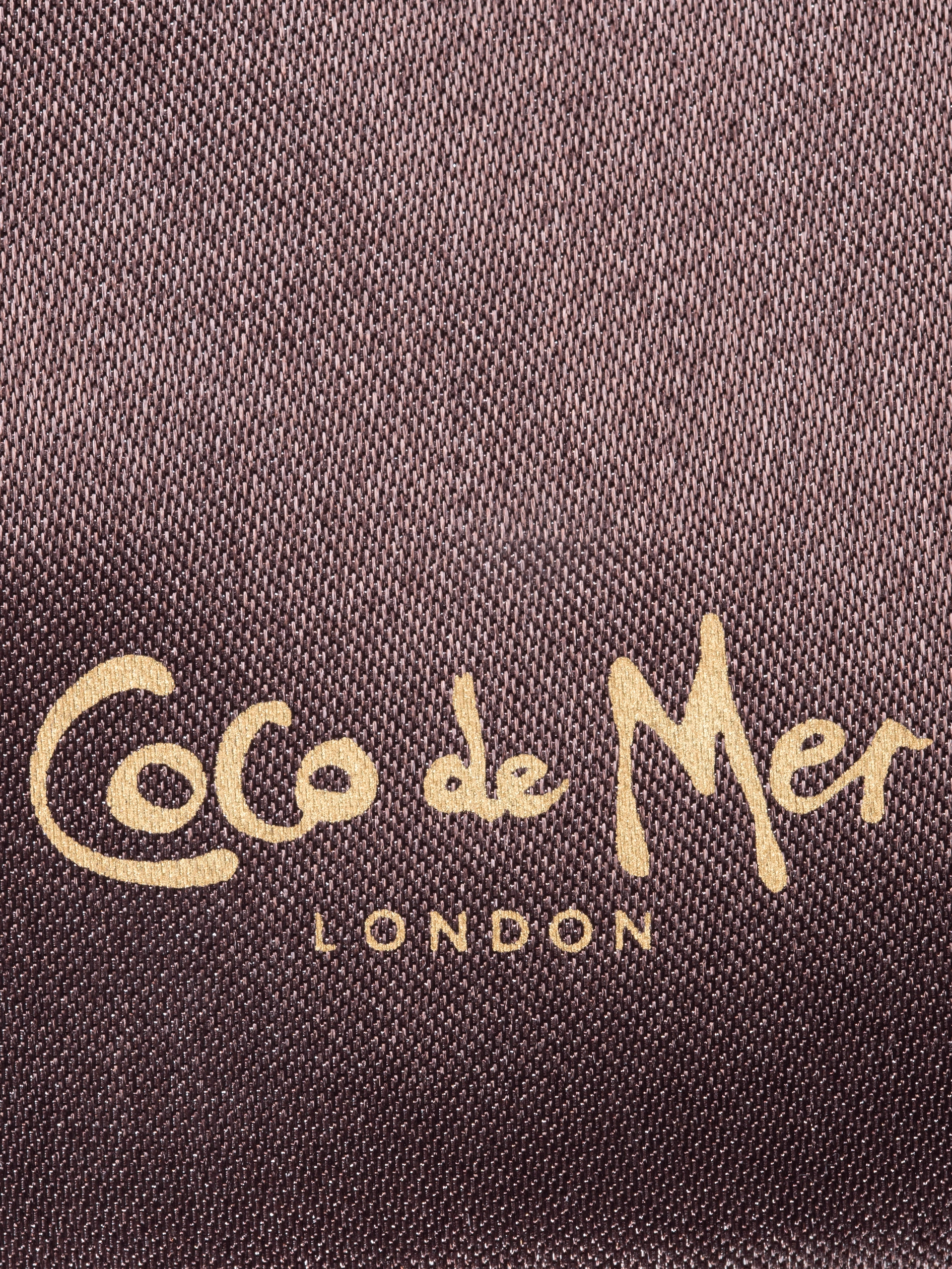 Coco de Mer Satin Padded Bag