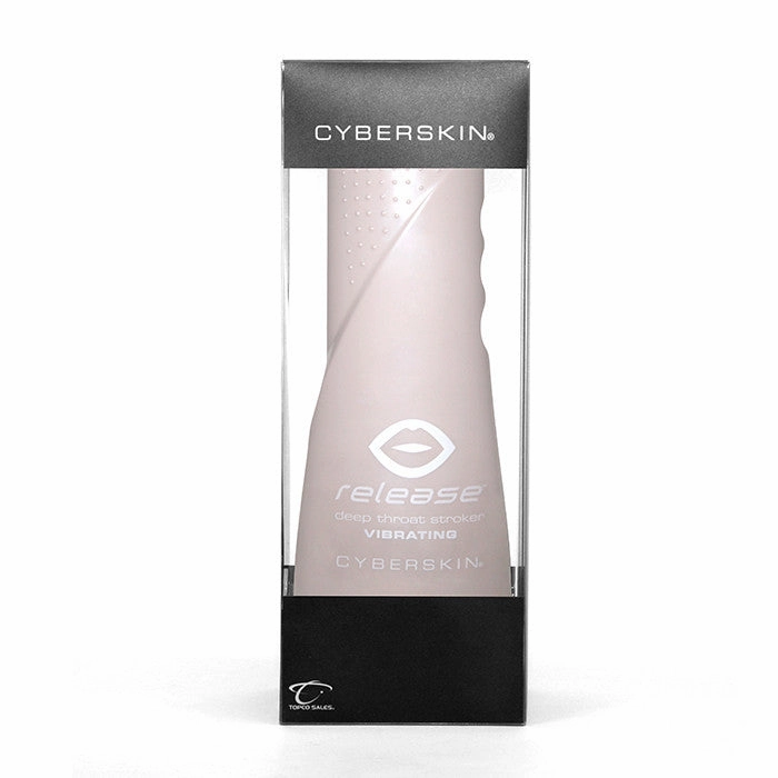 CyberSkin® Release™ Deep Throat Stroker, Flesh, Vibrating