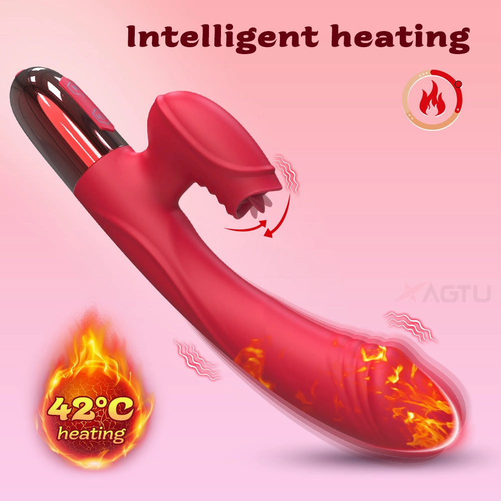 Deborah- G Spot Rabbit Vibrator for Women with Tongue Licking Clitoris Stimulator Heating Dildo
