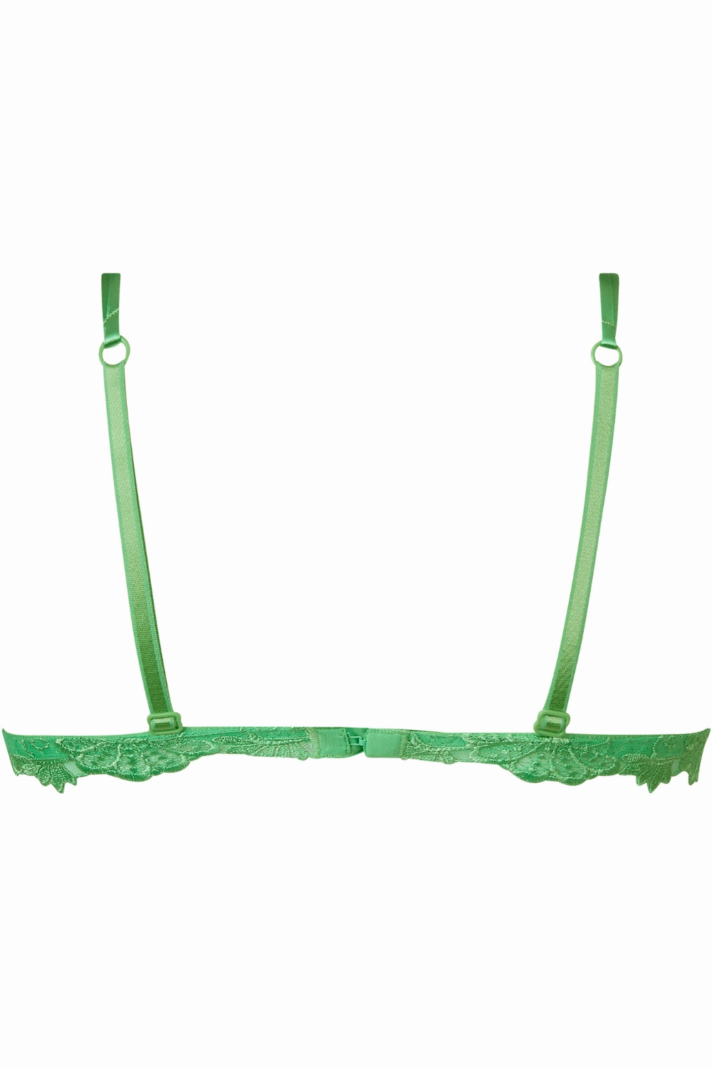 Dressing Floral Wireless Triangle Bra - Green