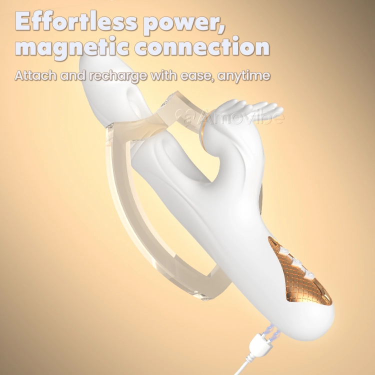 Dual Vibration & Suction with Warming Sensation for Ultimate G-Spot Vibrator Pleasure