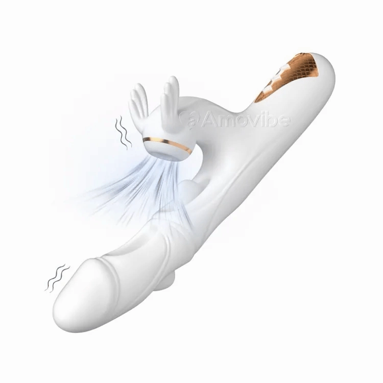 Dual Vibration & Suction with Warming Sensation for Ultimate G-Spot Vibrator Pleasure