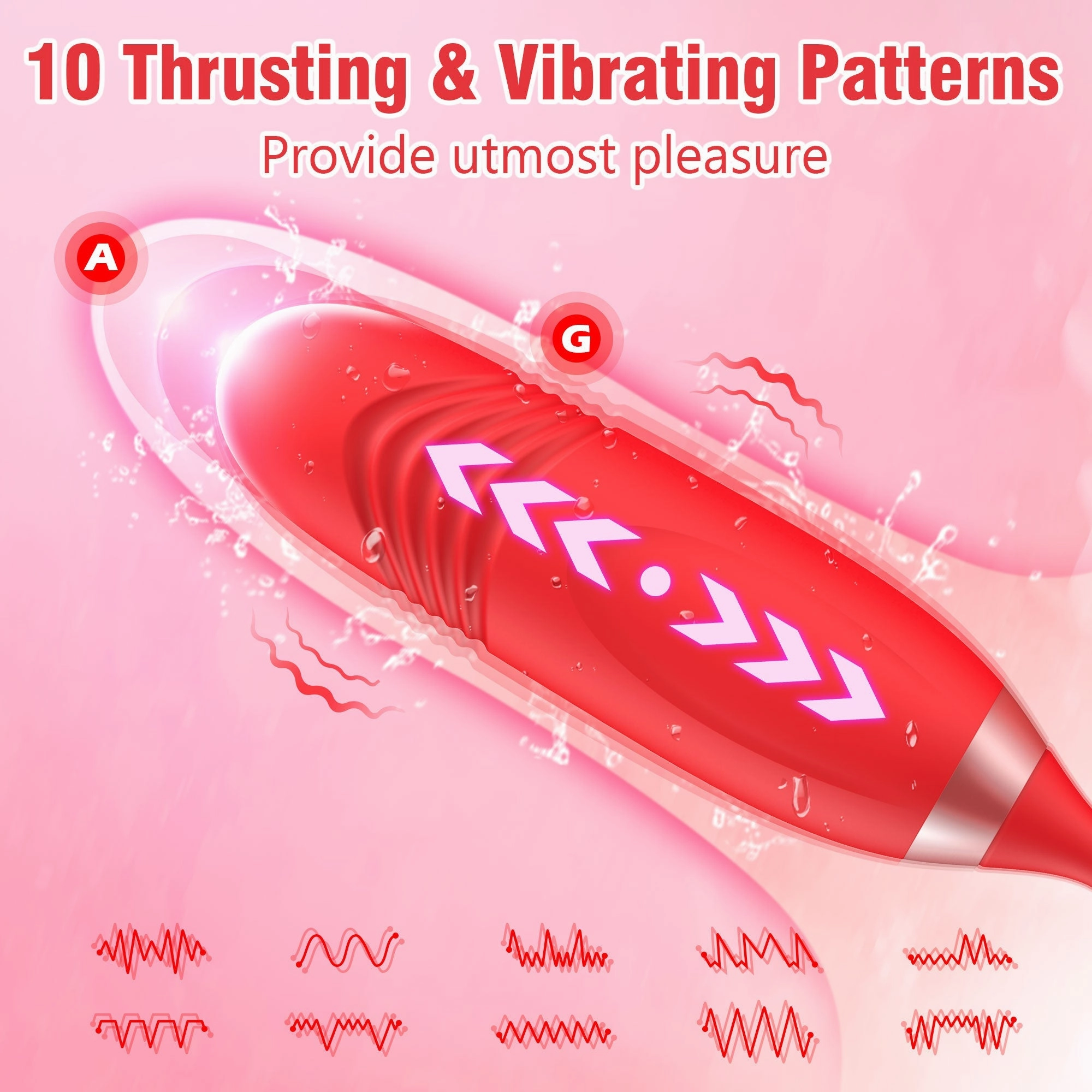 Ecliptic - Rose Vibrator with Licking & Thrusting Functions