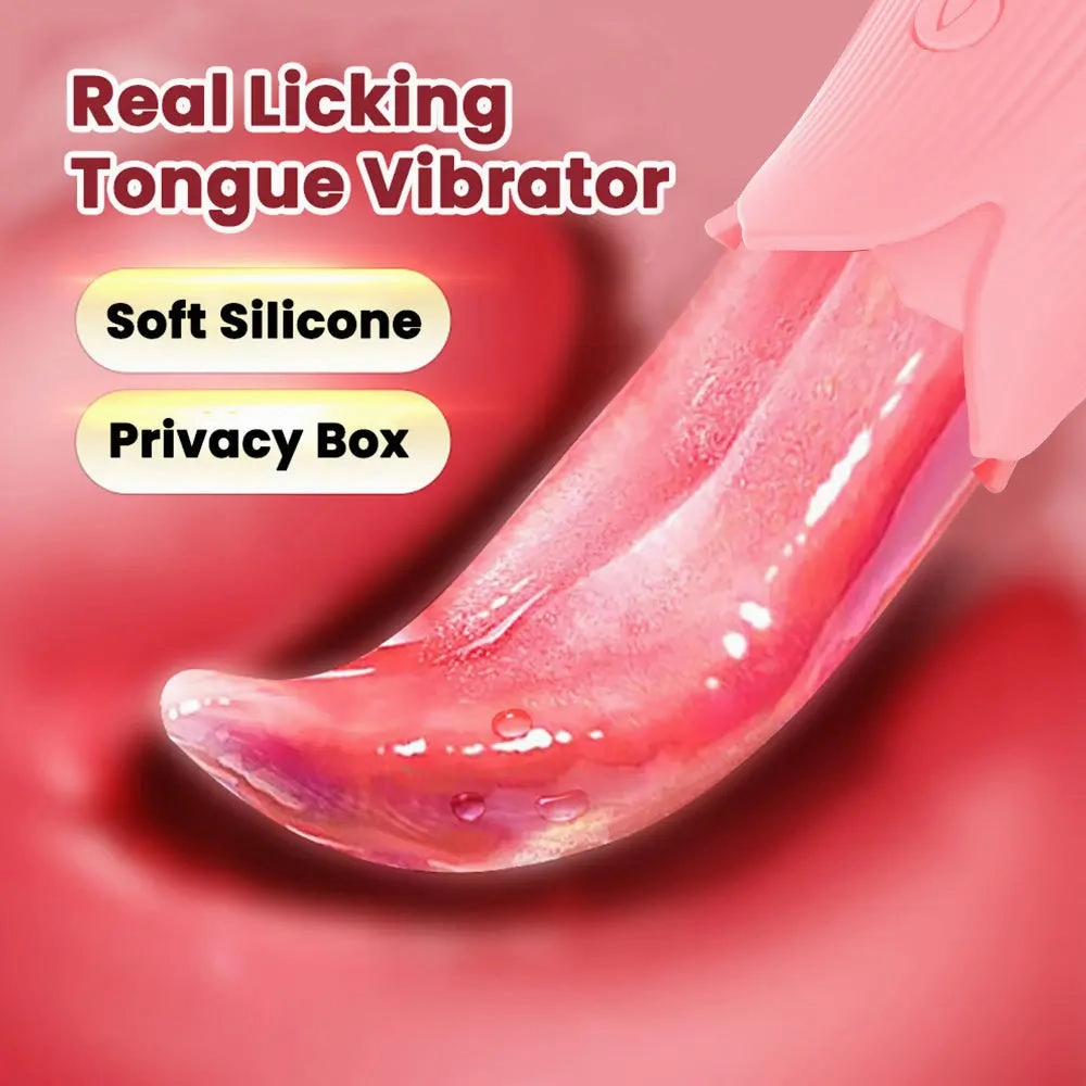Female Soft Tongue Vibrator - Clitoral, Anal & Nipple Stimulator