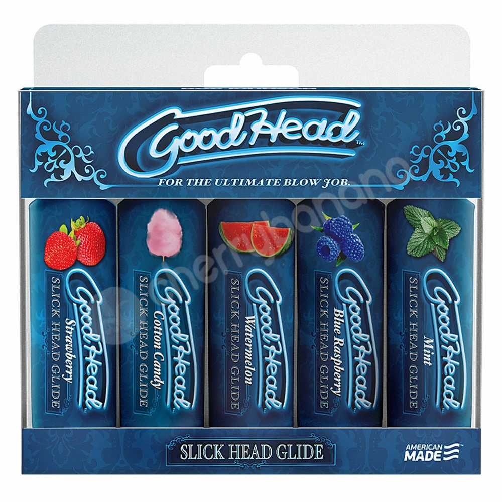 GoodHead Slick Head Glide Flavoured Lubricant 5-Pack