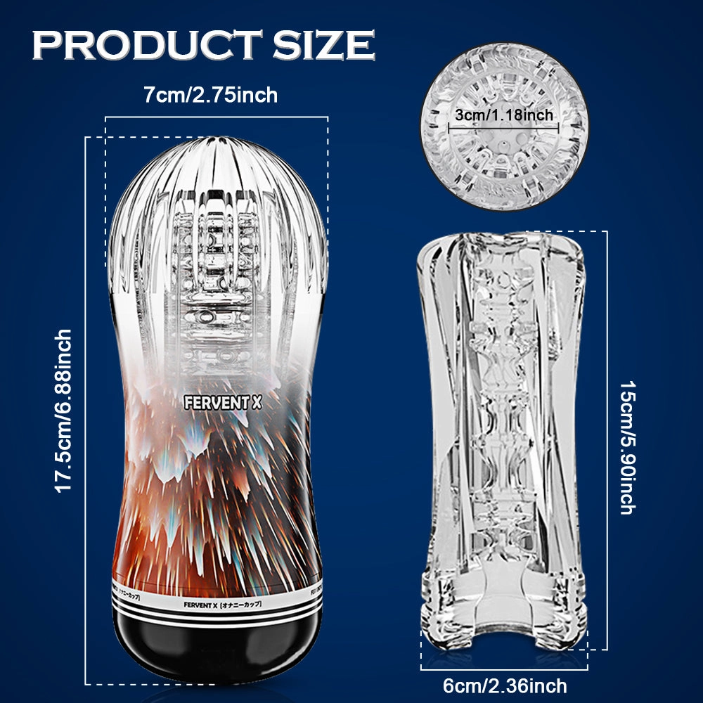Honey - Male Masturbator Cup Soft Pussy Sex Toys Transparent Vagina Adult Vacuum Pocket Cup