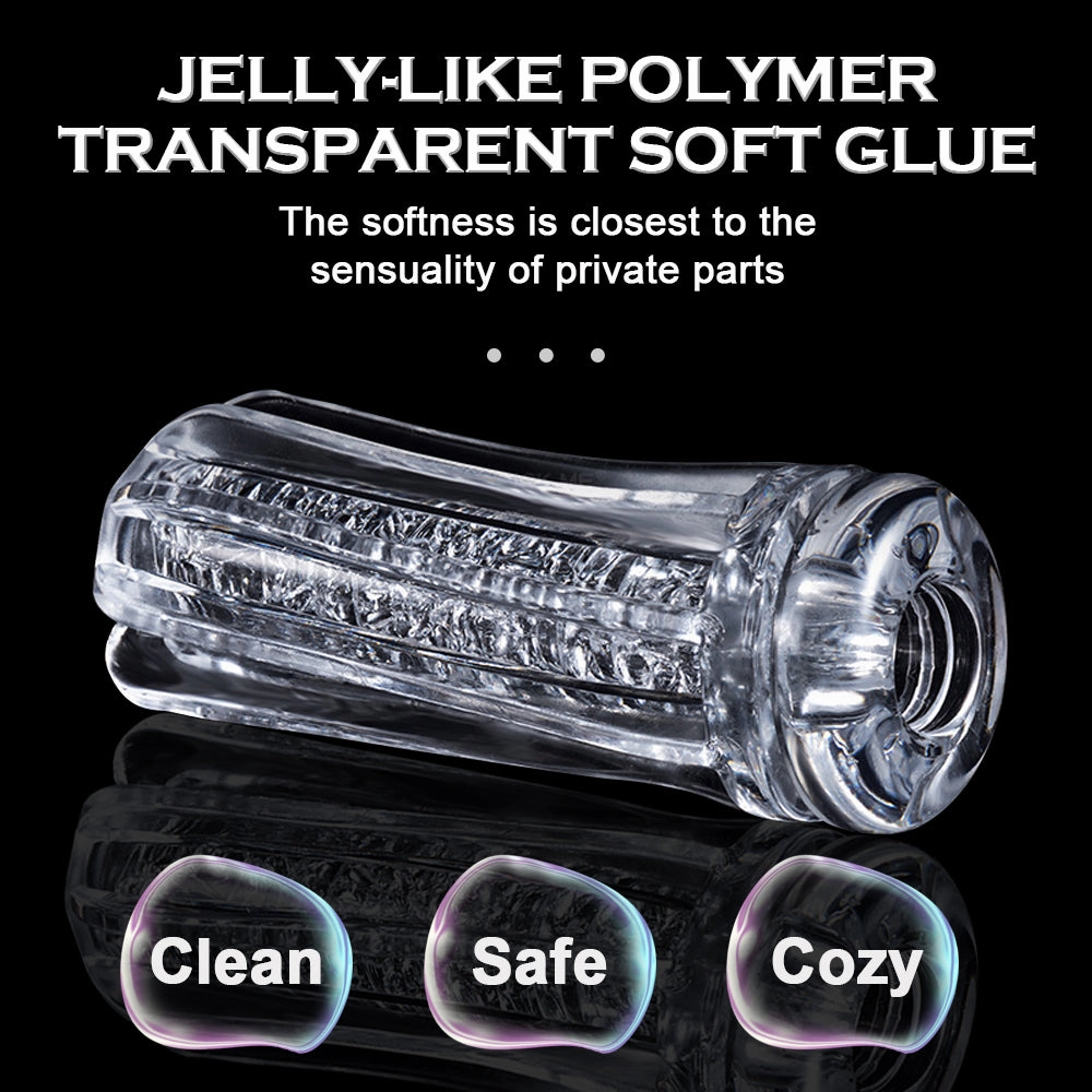 Honey - Male Masturbator Cup Soft Pussy Sex Toys Transparent Vagina Adult Vacuum Pocket Cup