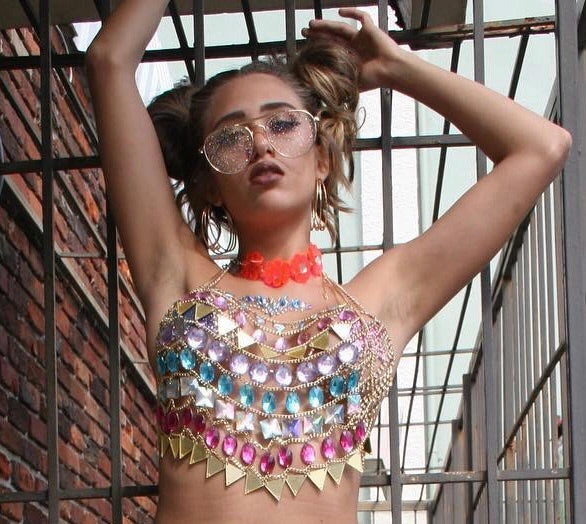 Jeweled top Bra