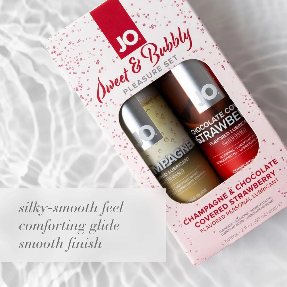 JO Sweet & Bubbly Pleasure Set Flavoured Lubricant 2-Pack