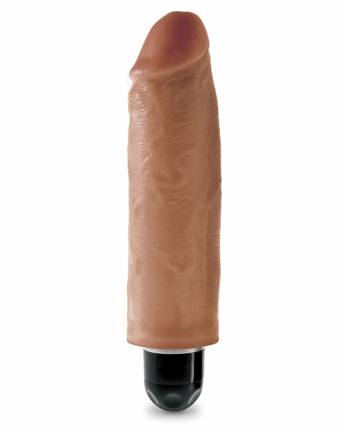 King Cock 6" Vibrating Stiffy - Tan