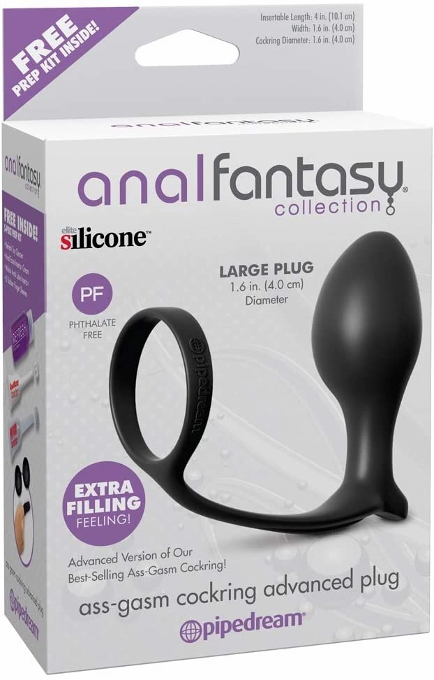 Large Cock Ring Plug Anal Fantasy Ass-Gasm