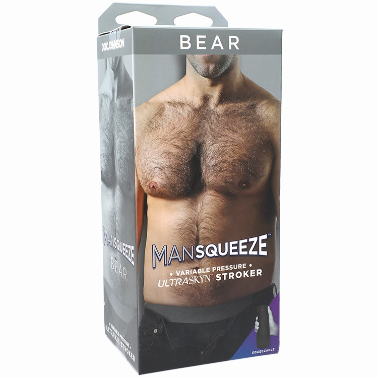 Man Squeeze Bear