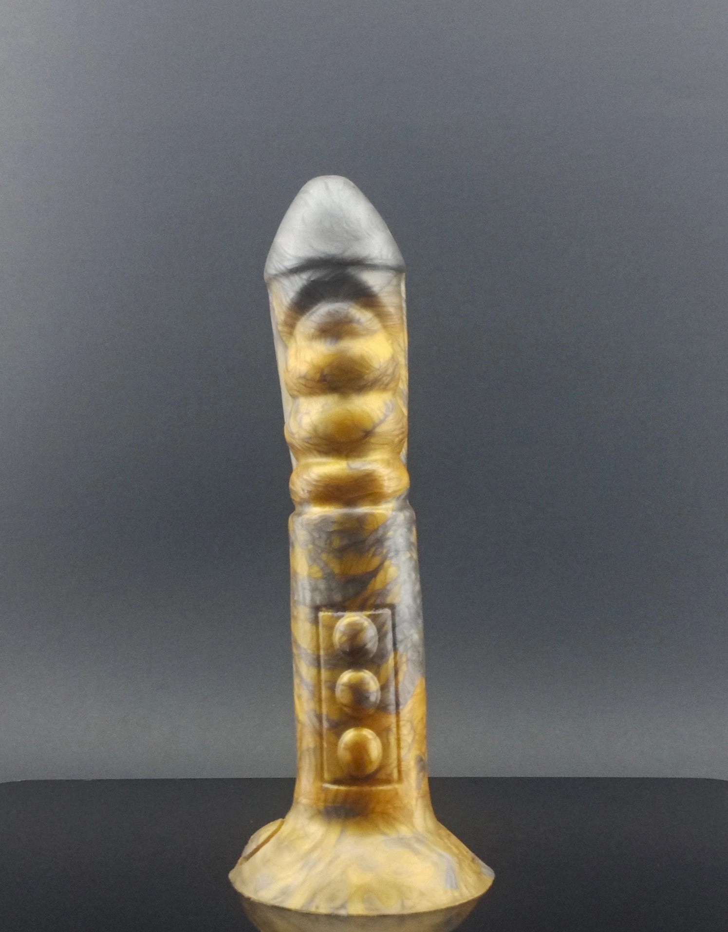 Model R 34 - Robot Dildo - Copper and Silver - 00-30 Firmness