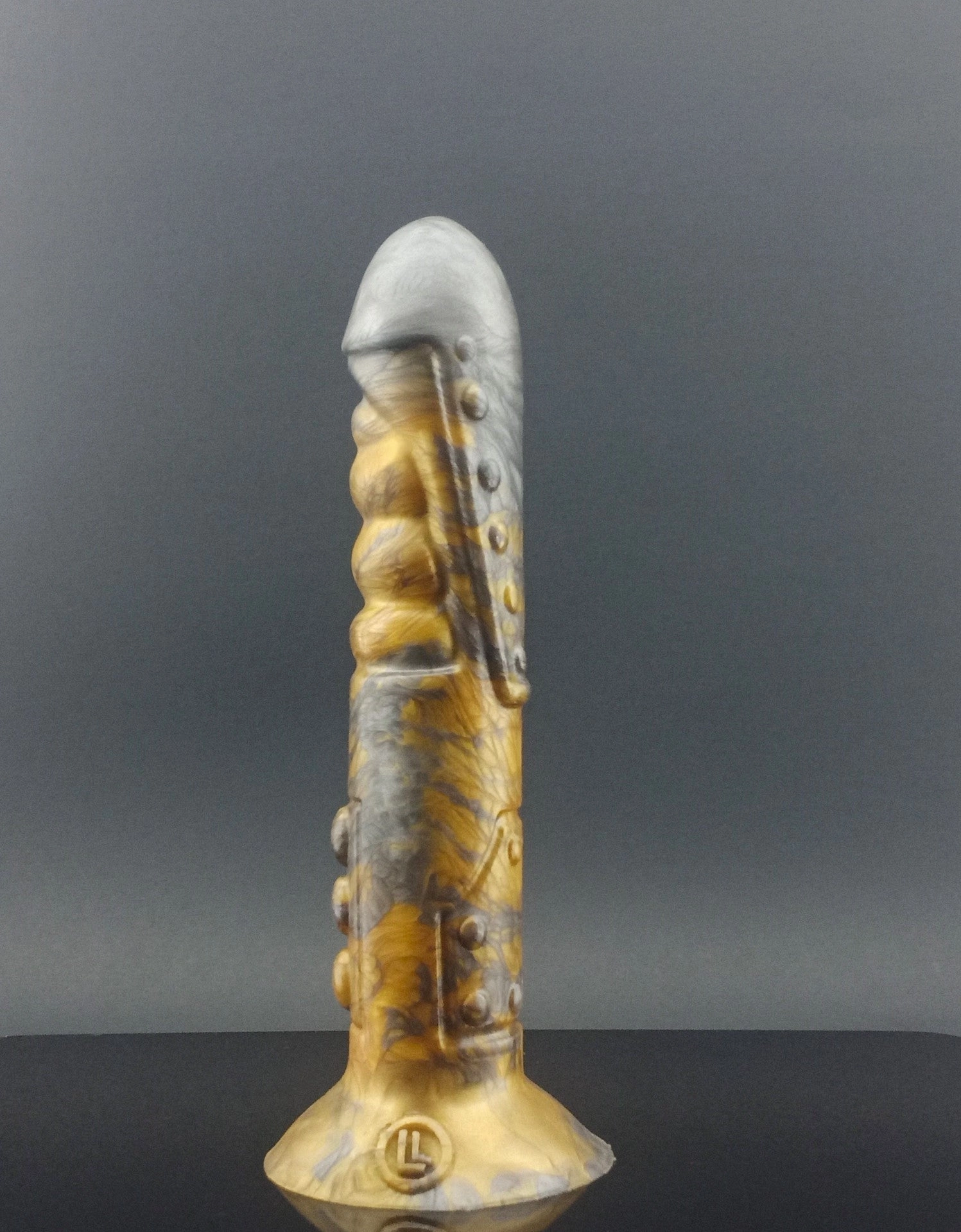 Model R 34 - Robot Dildo - Copper and Silver - 00-30 Firmness