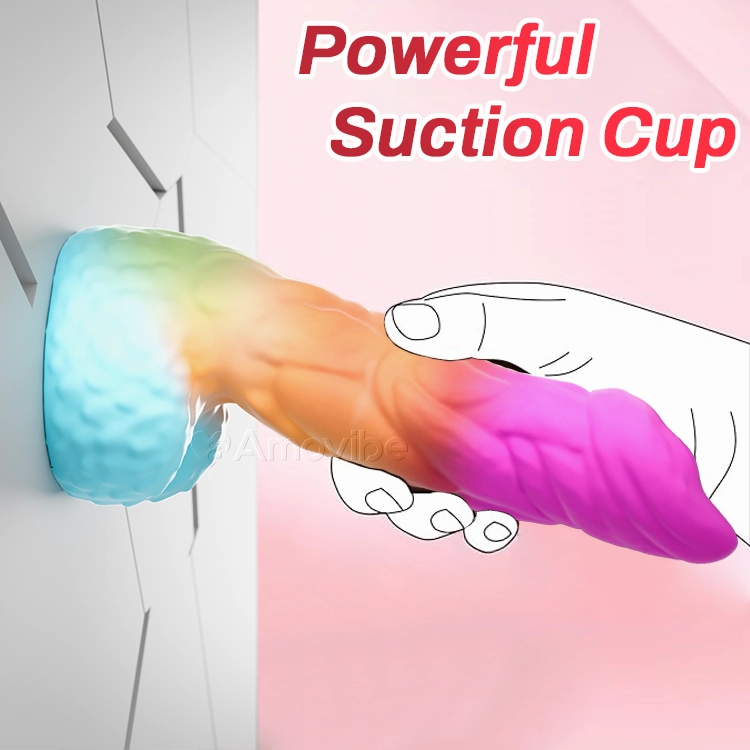 Monster Dildo - Colorful Realistic Silicone Dildo with Strong Suction Cup