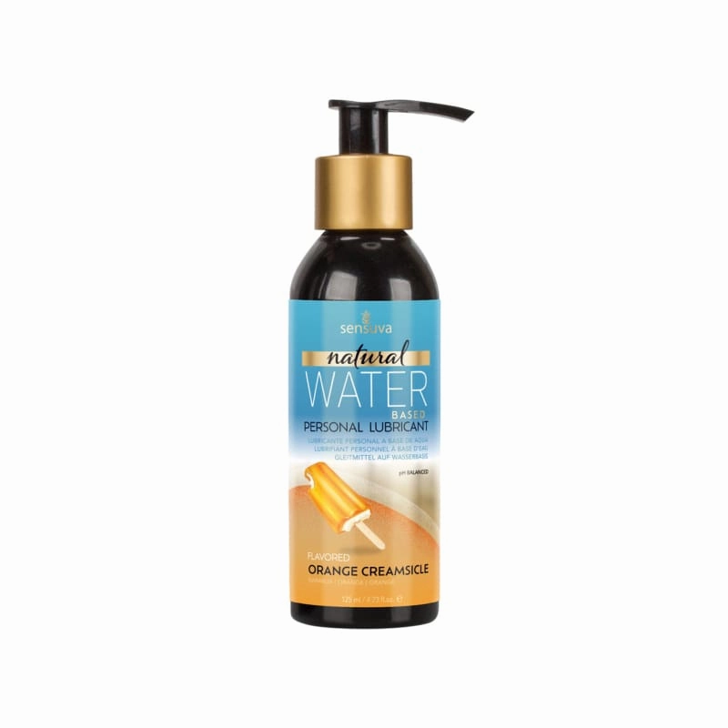 Natural Water-Based Personal Lubricant - Orange Creamsicle 4 Fl. Oz. (125ml) Bottle