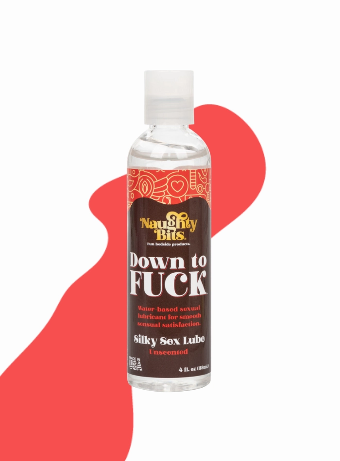 Naughty Bits DOWN TO FUCK Silky Water-Based Sex Lube or Smooth Sensual Satisfaction 118ml