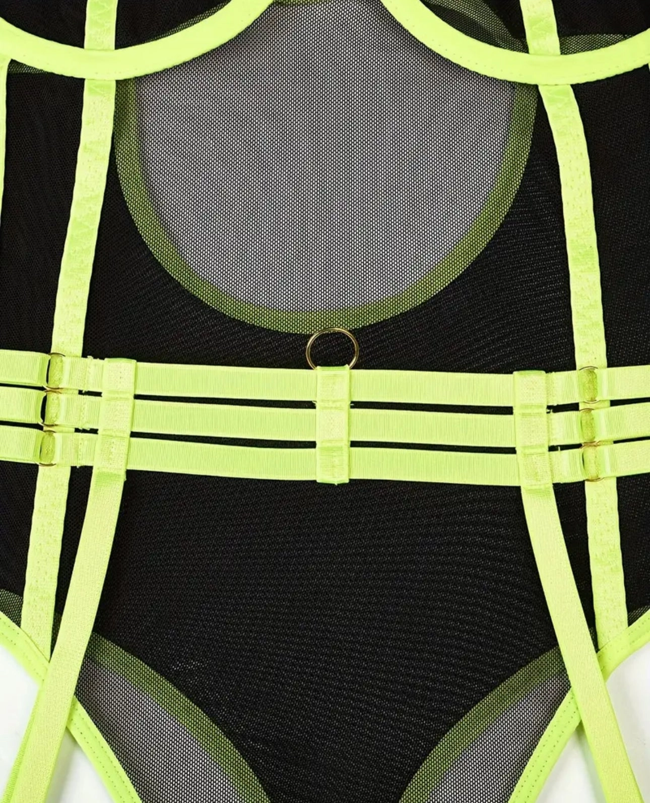 Naughty Neon Glow Lingerie with Garters