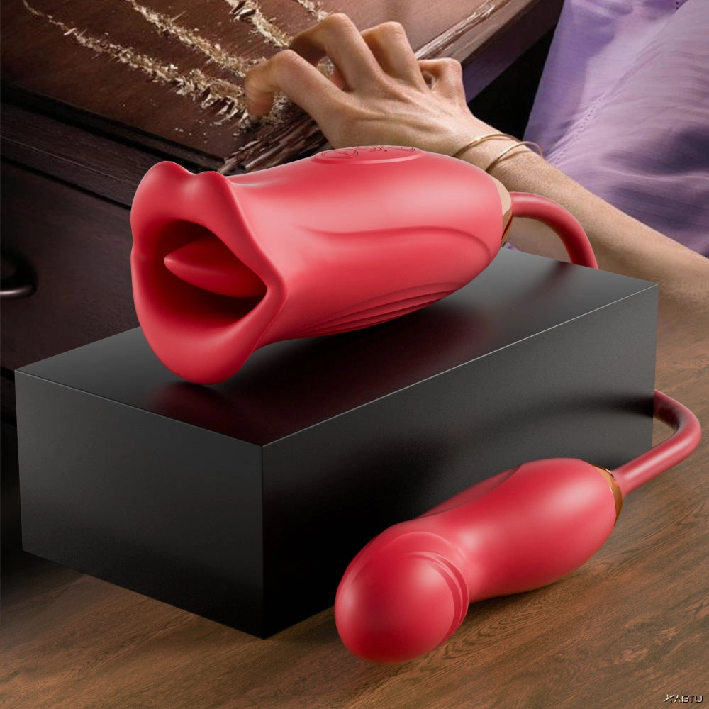 Nibbler Pro - Lip Biting Vibrator with Wiggle Finger Shaped Vibrator