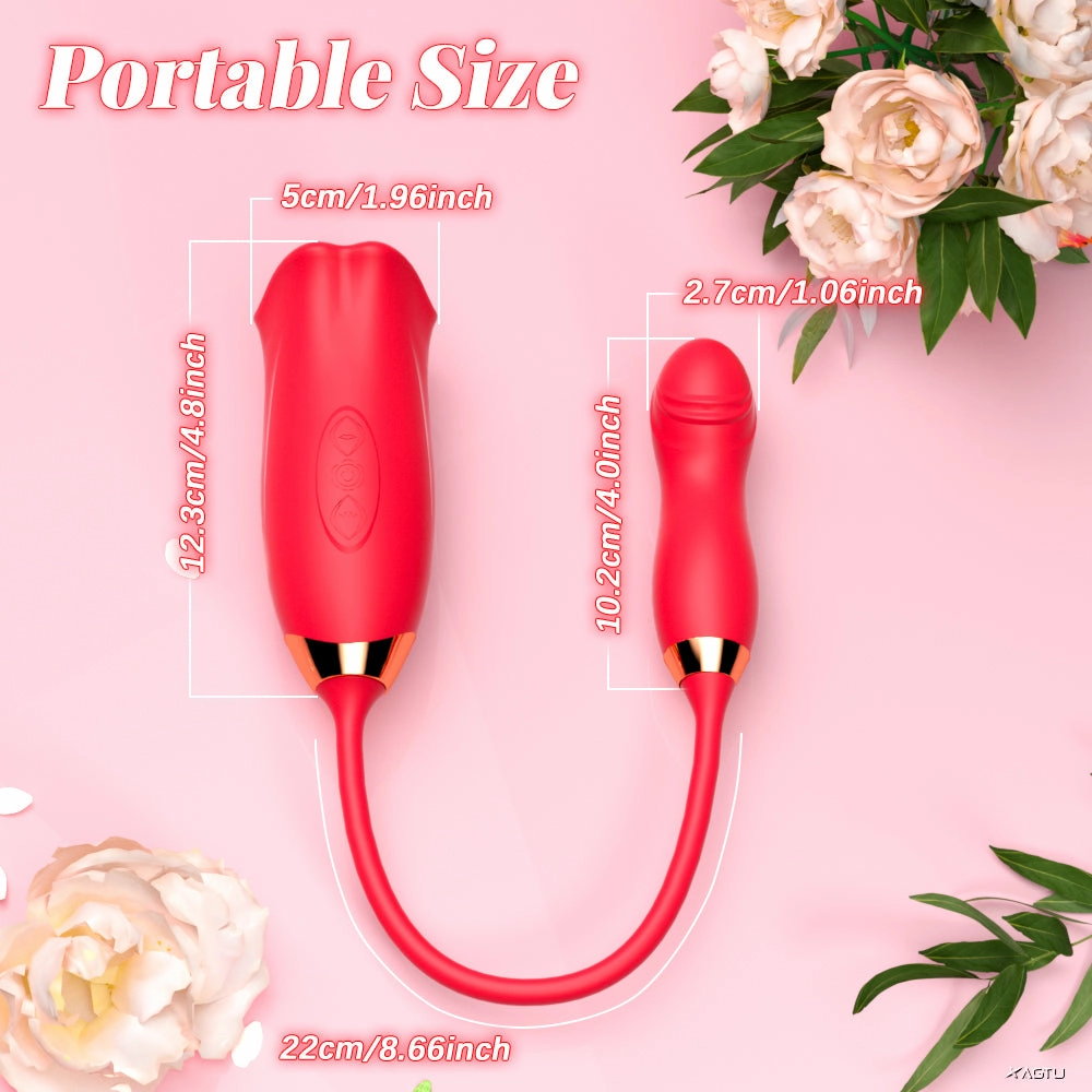 Nibbler Pro - Lip Biting Vibrator with Wiggle Finger Shaped Vibrator
